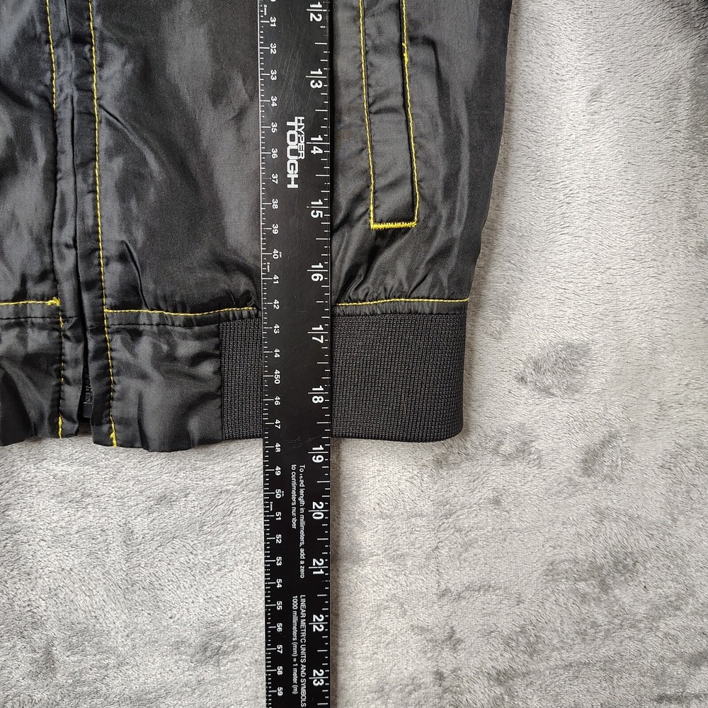 Coogi Striped Windbreaker Jacket Kids 4T Black Multi Full Zip Lightweight Patch - Picture 10 of 13
